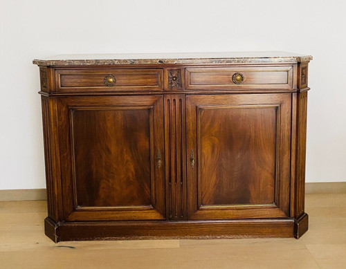 Credenza in stile Directory in mogano e impiallacciatura del XIX secolo