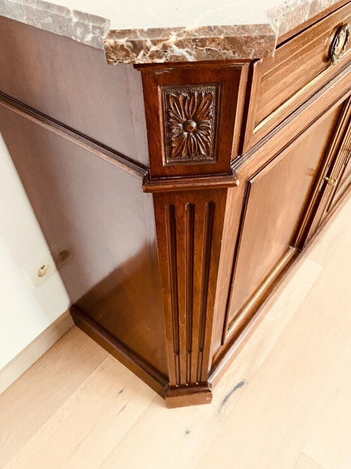 Credenza in stile Directory in mogano e impiallacciatura del XIX secolo