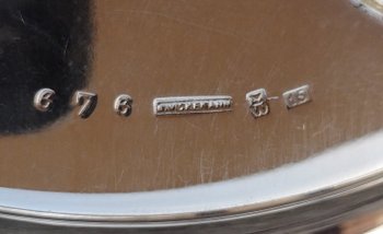 2 Wiskemann silver-plated snail serving plates