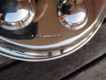2 Wiskemann silver-plated snail serving plates