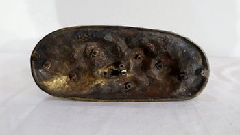 Bronzo "Il bambino e il cane" firmato Peiffer - Fine XIX secolo