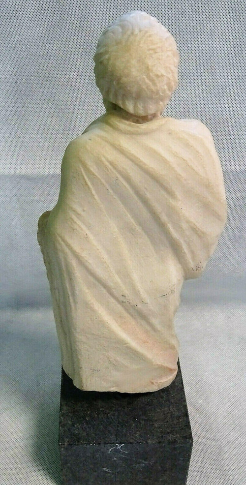 ancient Greek statuette representation of Socrates early 20th century
