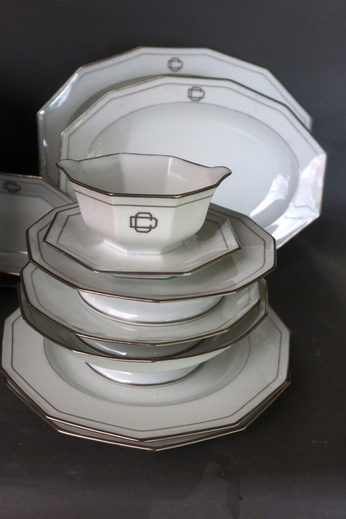 Art Deco porcelain dinner service