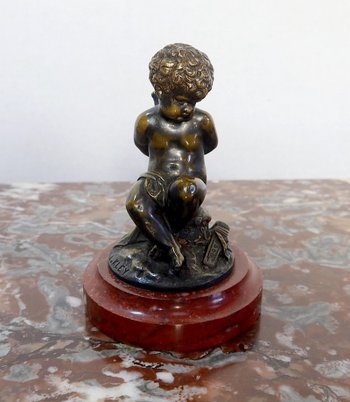 Bronzo "L'Amour enchaîné" secondo L. Kley - Fine XIX secolo