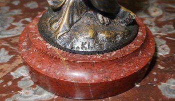  Bronzo "L'Amour enchaîné" secondo L. Kley - Fine XIX secolo