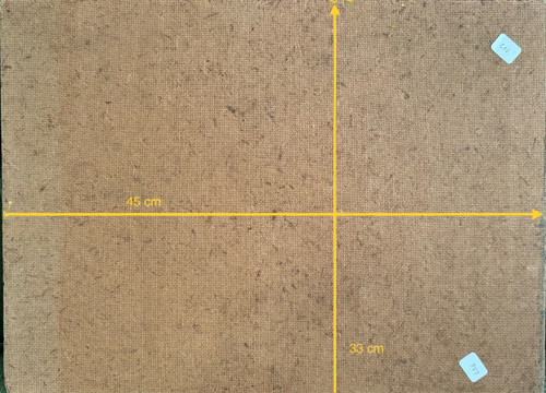 Rue de Paris, monogrammiertes Gemälde
