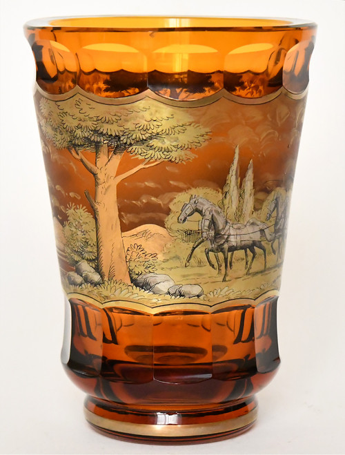 Vase en verre de Bohême 