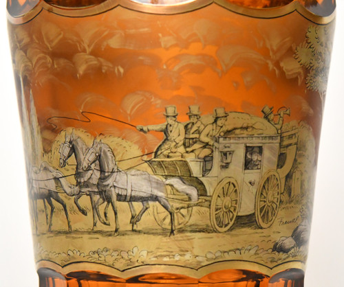 Vase en verre de Bohême 
