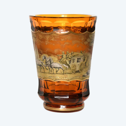 Vase en verre de Bohême 