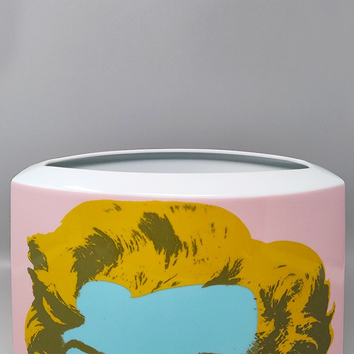 Étonnant vase Andy Warhol des années 1990 pour Rosenthal. Fabriqué en Allemagne.