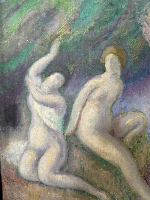 Augustin Carrera (1878-1952) - Studie über Badegäste