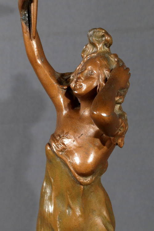 Lampada Regulate in stile Art Nouveau firmata C.Rosa – metà del XX secolo