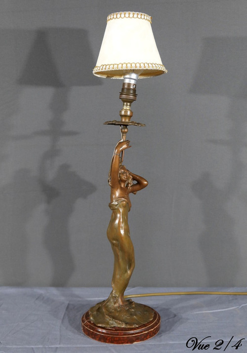 Lampada Regulate in stile Art Nouveau firmata C.Rosa – metà del XX secolo