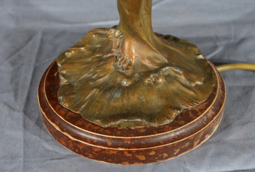 Lampada Regulate in stile Art Nouveau firmata C.Rosa – metà del XX secolo