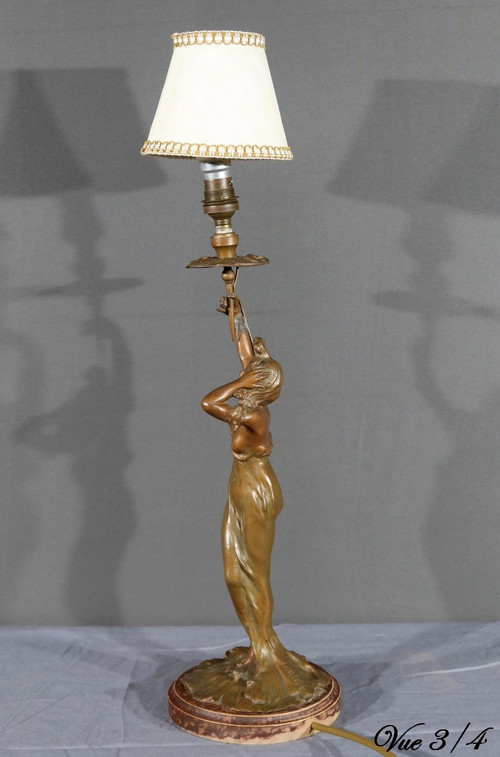 Lampada Regulate in stile Art Nouveau firmata C.Rosa – metà del XX secolo