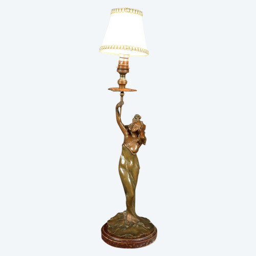 Lampada Regulate in stile Art Nouveau firmata C.Rosa – metà del XX secolo