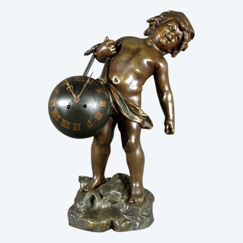 Regulate Clock, signed A. Moreau – Late 19th century