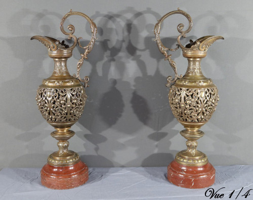 Pair of Bronze Ewers, Art Nouveau – 1910