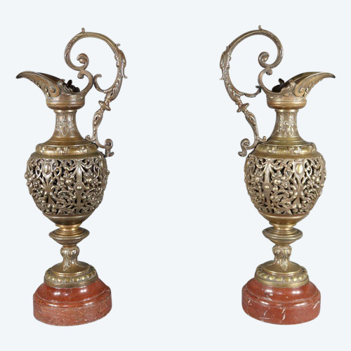 Pair of Bronze Ewers, Art Nouveau – 1910