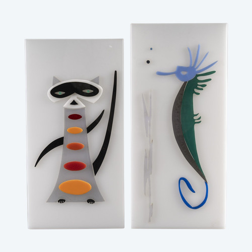 Ensemble de deux appliques des années 1970