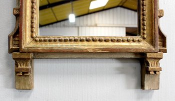  Petit Miroir en Bois Doré, style Louis XVI - 1ère partie XXe 