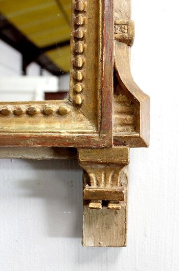  Petit Miroir en Bois Doré, style Louis XVI - 1ère partie XXe 
