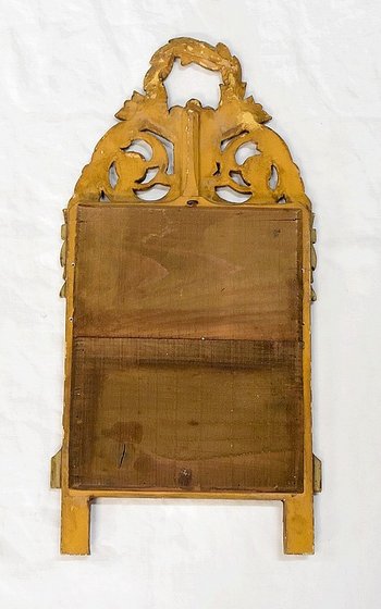  Petit Miroir en Bois Doré, style Louis XVI - 1ère partie XXe 
