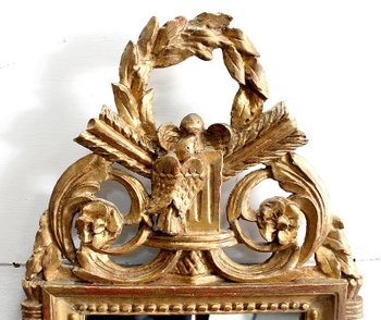  Petit Miroir en Bois Doré, style Louis XVI - 1ère partie XXe 