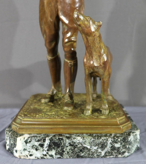 Bronzeskulptur mit doppelter Patina – frühes 20. Jahrhundert