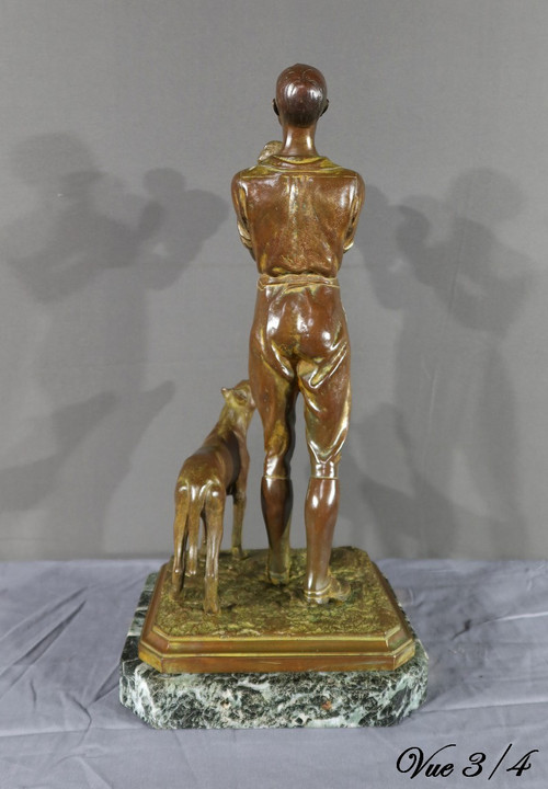 Bronzeskulptur mit doppelter Patina – frühes 20. Jahrhundert