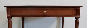  Solid Cuban Mahogany Desk Table, Louis XVI - Eighteenth