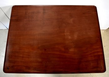  Solid Cuban Mahogany Desk Table, Louis XVI - Eighteenth