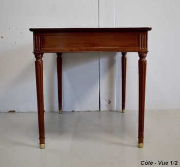  Solid Cuban Mahogany Desk Table, Louis XVI - Eighteenth