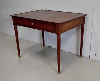  Solid Cuban Mahogany Desk Table, Louis XVI - Eighteenth