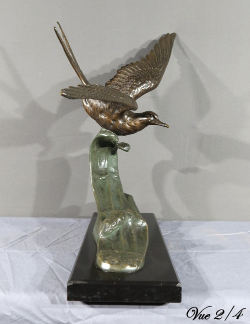 “Il Gabbiano” in bronzo, attribuito a Erget – Inizio XX secolo