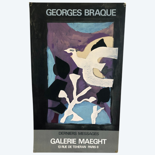 Manifesto Georges Braque Ultimi messaggi Galerie Maeght Parigi 1967