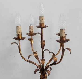 Nubien Porte-Torchère en Bois Sculpté, goût Vénitien – 1ère partie XXe 