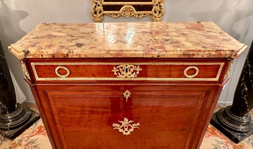 Etienne Levasseur, Secretaire En Acajou Estampillé d'Epoque Louis XVI Vers 1770