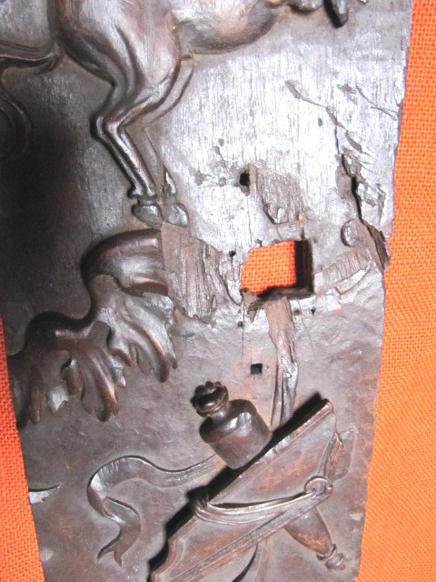 panneau de porte Boiserie décor d'un Cheval ailé (Bellérophon)ou(pégase)18ème