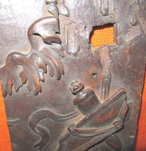 panneau de porte Boiserie décor d'un Cheval ailé (Bellérophon)ou(pégase)18ème