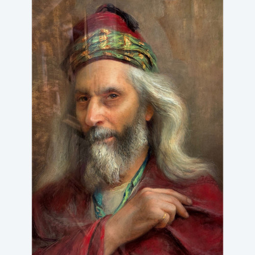 Pastel "portrait of Ephraim", Berthe SAIZEDE, 1923