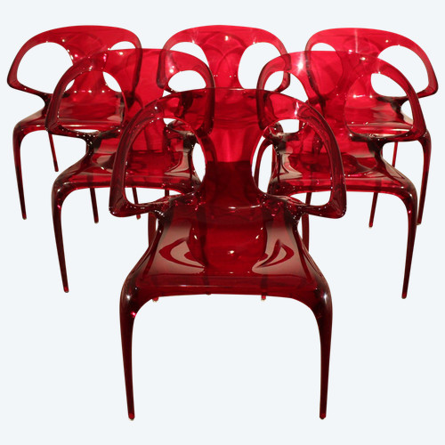  Series of 6 Roche Bobois chairs