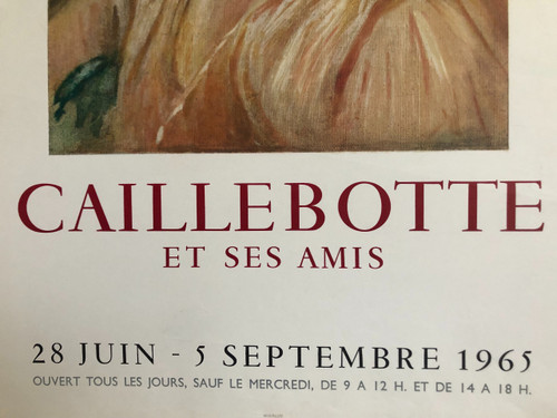 Affiche Caillebotte et ses amis Chartes 1965