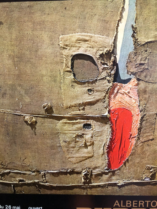 Poster Alberto Burri National Museum of Modern Arts Paris 1972