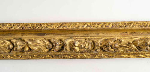 Cadre en bois sculpté d'époque Louis XIII