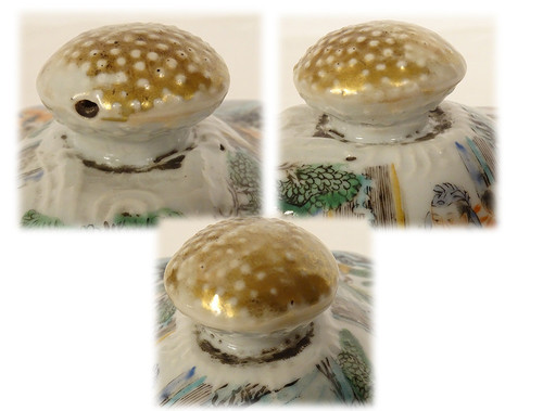 Terrine Couverte Porcelaine Chine Famille Verte Personnages Paysages XVIIIè