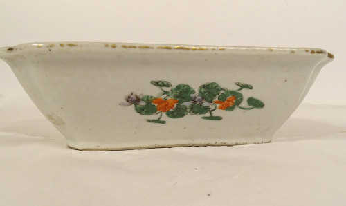 Terrine Couverte Porcelaine Chine Famille Verte Personnages Paysages XVIIIè
