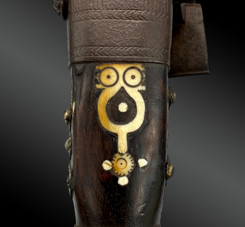 Mukahla flintlock RIFLE - Morocco - XIXth century