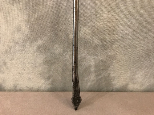 18th century wrought iron poker and fire pick