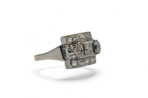 Diamantring Art- Déco